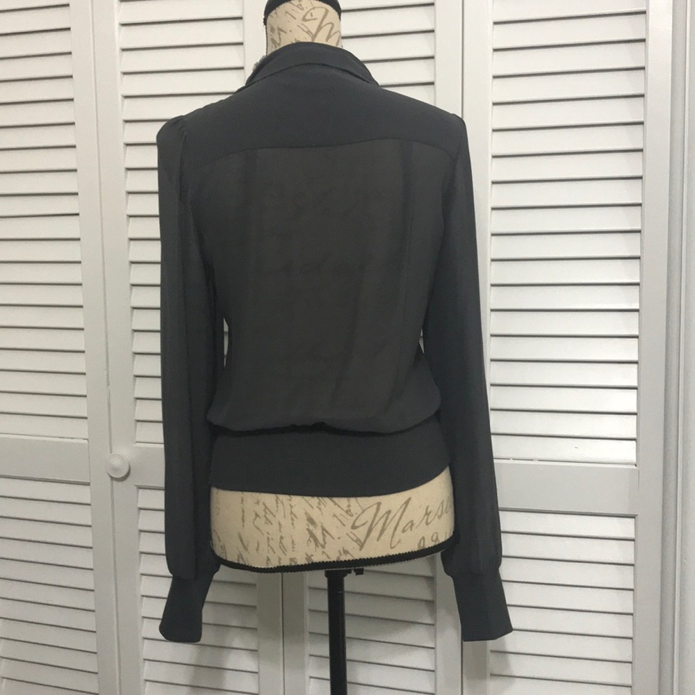 Express Sheer Ruffle Jacket - image 4